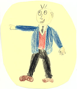 Papa Moll, gezeichnet von Alexei (8), 2012