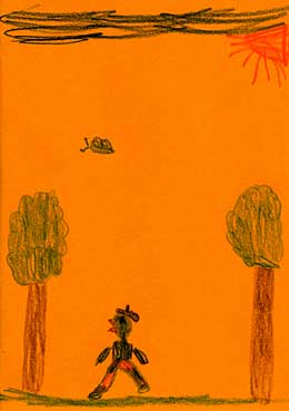 Globi, gezeichnet von Aline, 2007